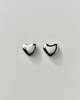 Annika Inez Voluptuous Heart Earring - Silver - Thumbnail 2