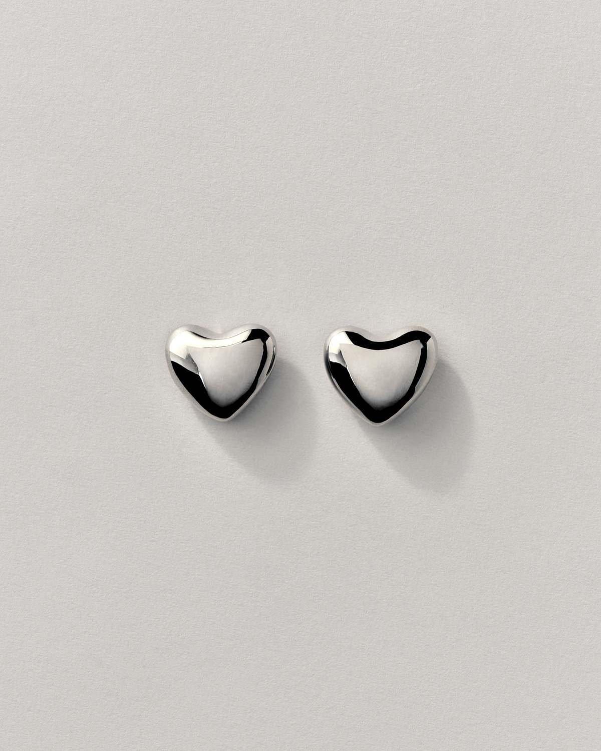Annika Inez Voluptuous Heart Earring - Silver - Image 2 of 3