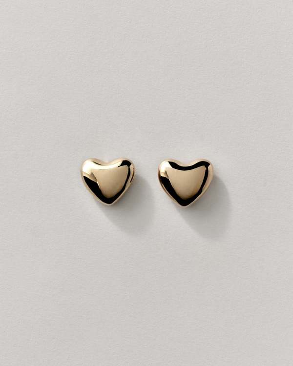 Annika Inez Voluptuous Heart Earring - Silver
