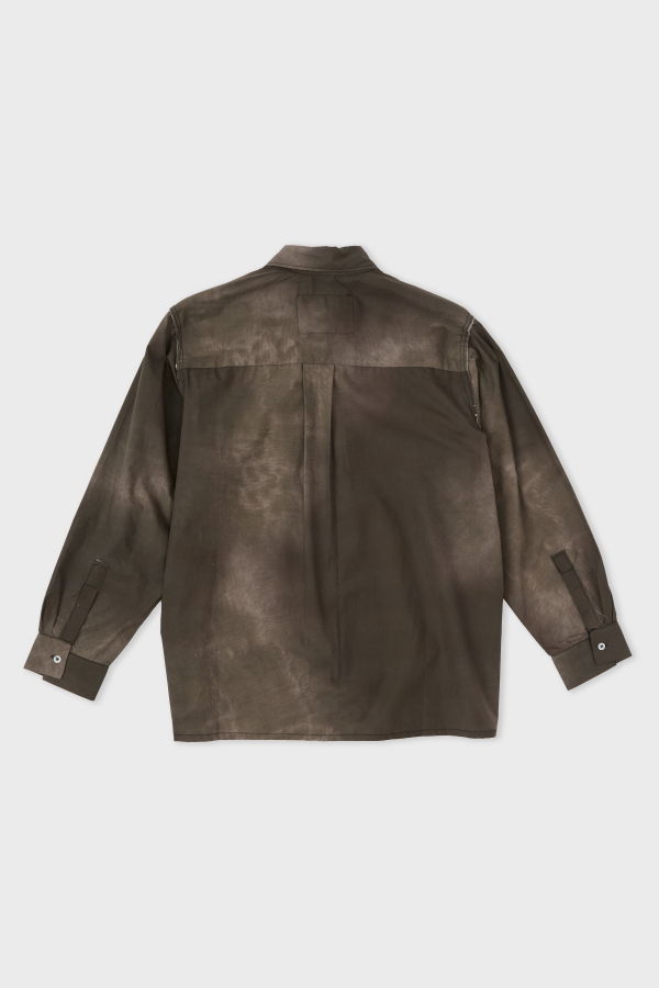 Camiel Fortgens Basic Shirt, Black Sunfade Print Shirt