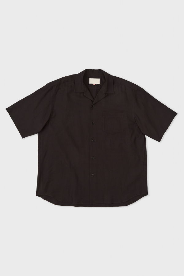 Yoko Sakamsoto Open Collar Short Sleeve Shirt
