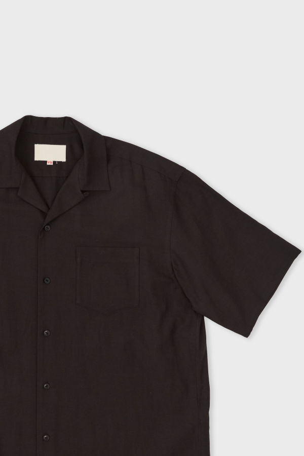 Yoko Sakamsoto Open Collar Short Sleeve Shirt