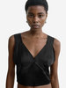 Totême Cropped Satin Camisole - Black - Thumbnail 5