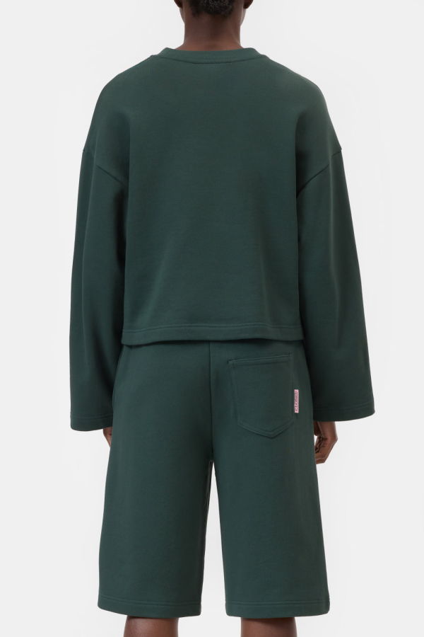 Closed Longsleeve Crewneck Sweatshirt - Royal Green