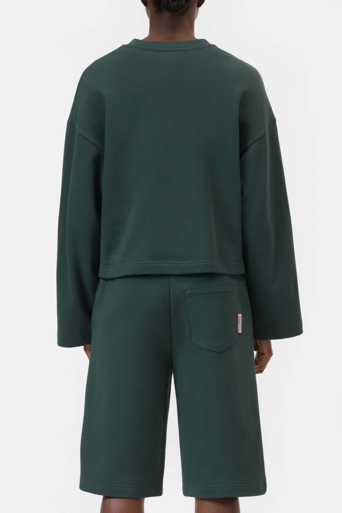 Closed Longsleeve Crewneck Sweatshirt - Royal Green - Image 2 of 4