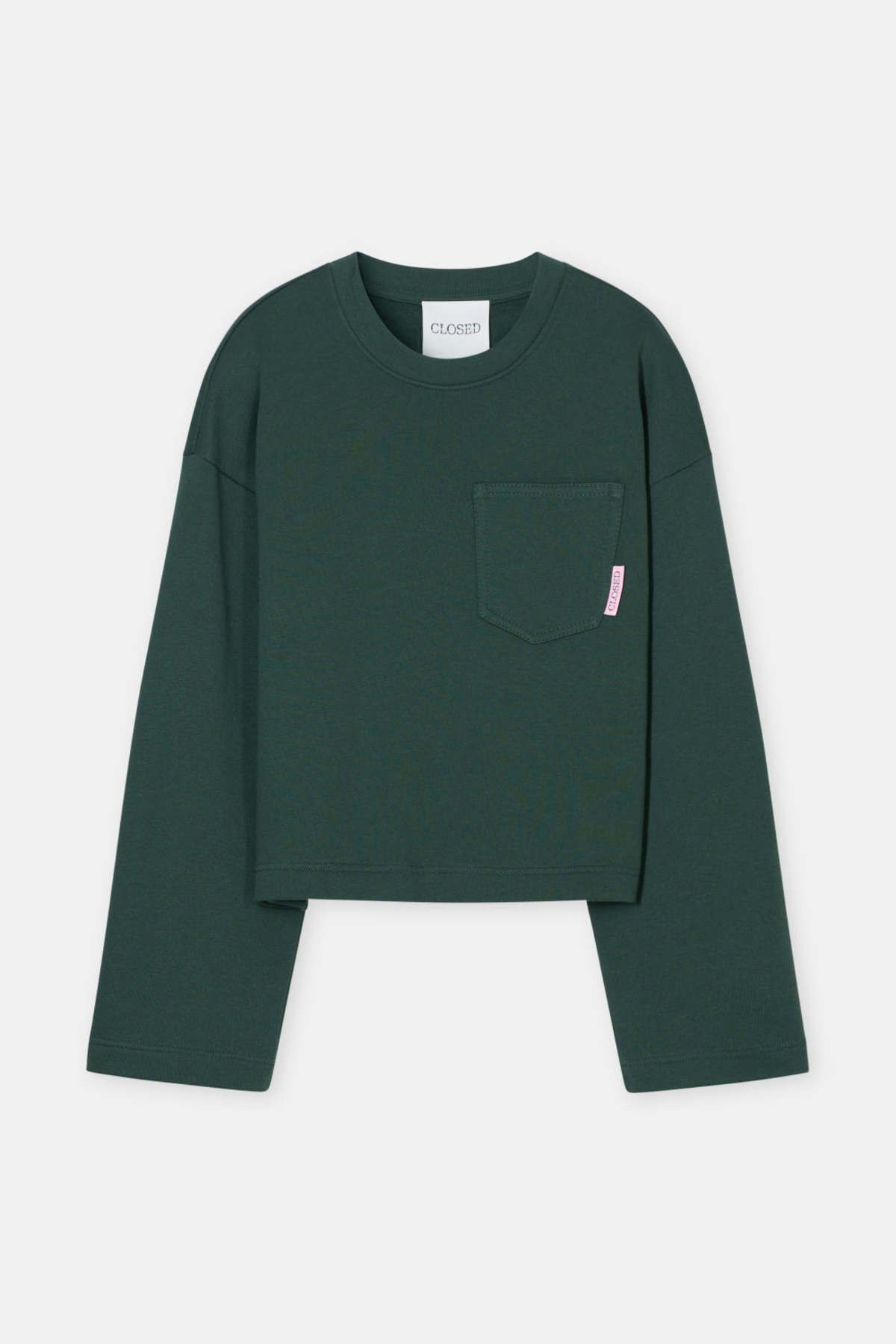 Closed Longsleeve Crewneck Sweatshirt - Royal Green - Image 4 of 4