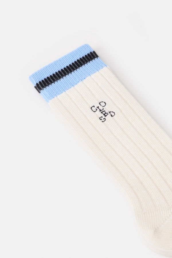 Closed Striped Socks - Sky Blue