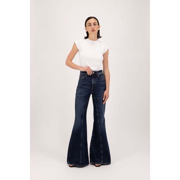 ICON DENIM LOS ANGELES Stella Flared Jeans Jeans - Deep Blue