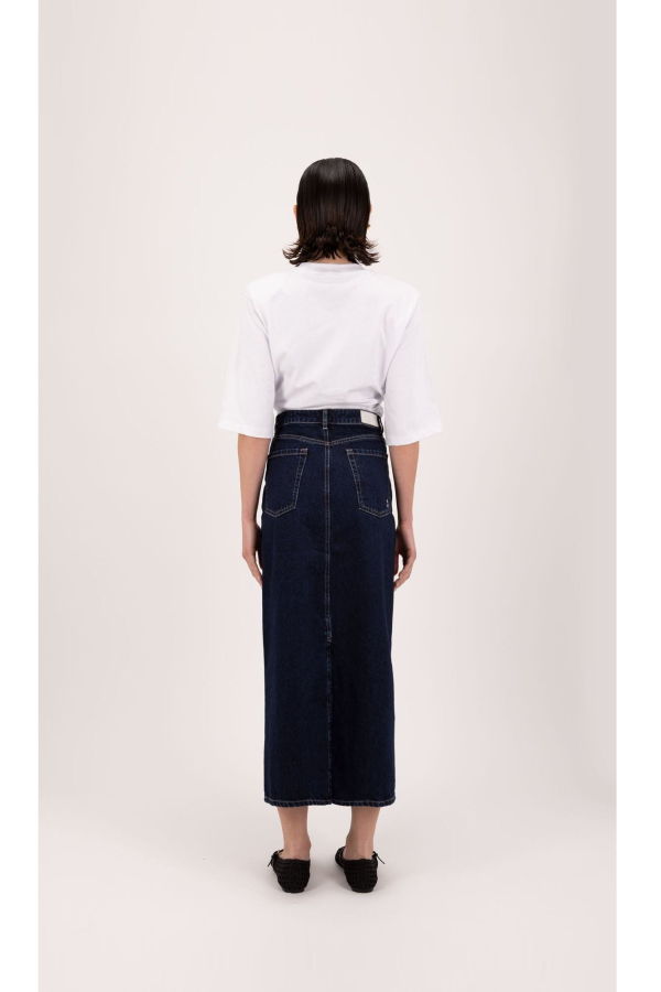 ICON DENIM LOS ANGELES Suki Denim Skirt - Deep Blue