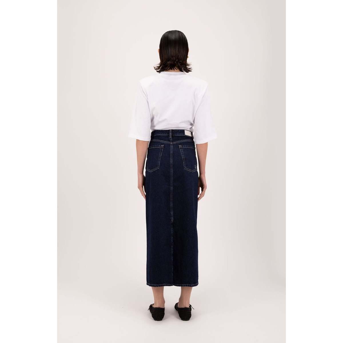 ICON DENIM LOS ANGELES Suki Denim Skirt - Deep Blue - Image 2 of 2