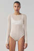 Artemis Diciero Dasha Bodysuit Slightly Sheer - White - Thumbnail 1