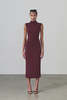 Artemis Diciero Natalia Midi Skirt - Burgundy - Thumbnail 1