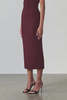 Artemis Diciero Natalia Midi Skirt - Burgundy - Thumbnail 2