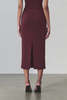 Artemis Diciero Natalia Midi Skirt - Burgundy - Thumbnail 3