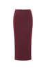 Artemis Diciero Natalia Midi Skirt - Burgundy - Thumbnail 4