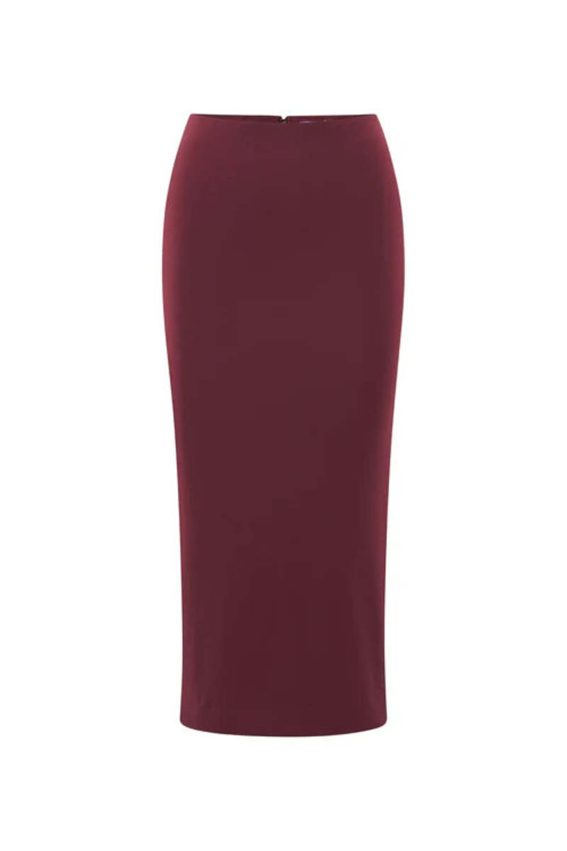 Artemis Diciero Natalia Midi Skirt - Burgundy