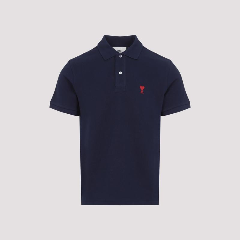 Ami Alexandre Mattiussi De Coeur Polo Shirt - Bleu Nuit