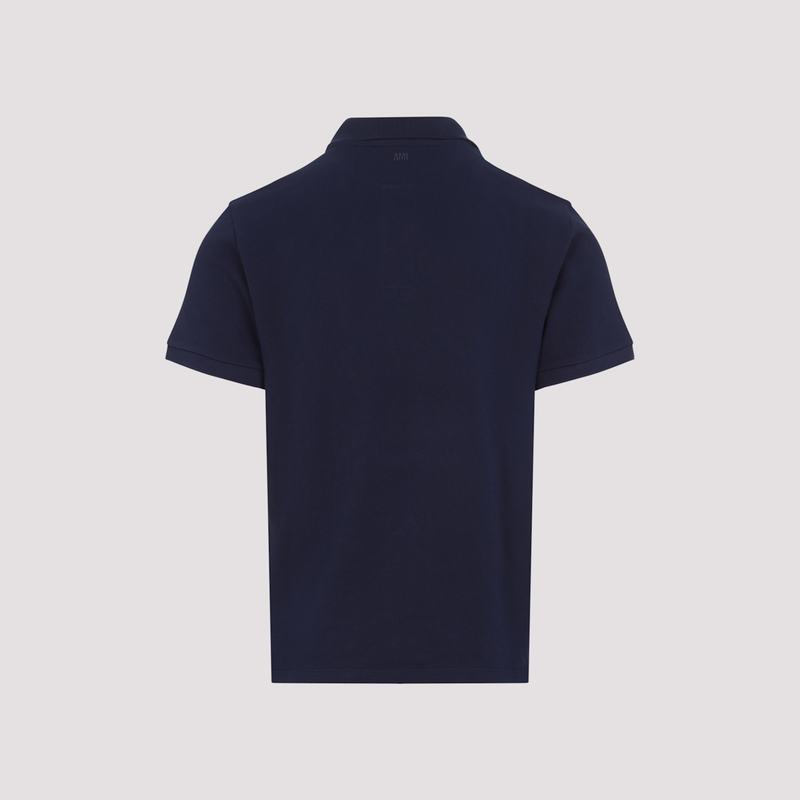 Ami Alexandre Mattiussi De Coeur Polo Shirt - Bleu Nuit