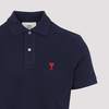 Ami Alexandre Mattiussi De Coeur Polo Shirt - Bleu Nuit - Thumbnail 5