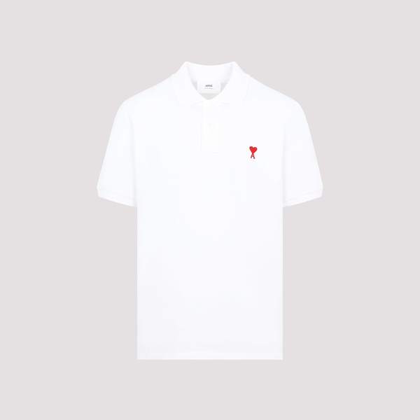Ami Alexandre Mattiussi De Coeur Polo Shirt - White