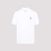 Ami Alexandre Mattiussi De Coeur Polo Shirt - White - Thumbnail 1
