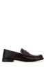 LOEWE Two-tone Leather Campo Loafers - Dark Brown/Black - Thumbnail 1