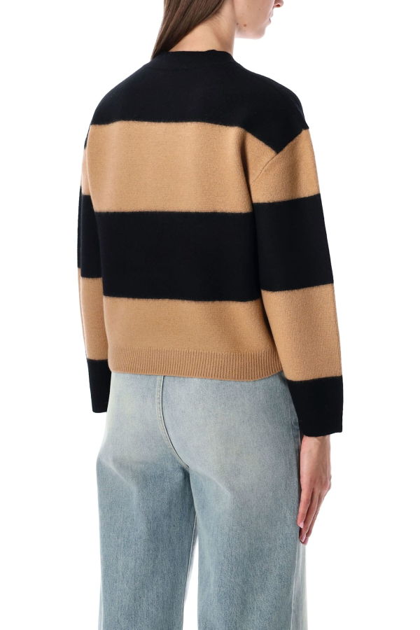 A.P.C. Penny Striped Sweater - Camel Black