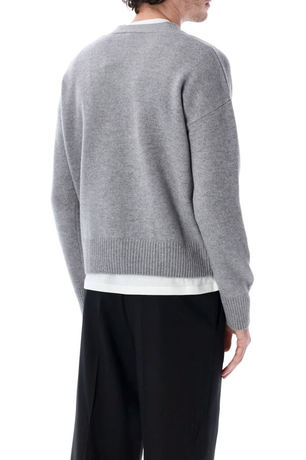 Ami Alexandre Mattiussi Ami Paris Adc Knit Cardigan - Gray