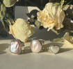 Wild Silver Keshi Pearl Ring - White - Thumbnail 2