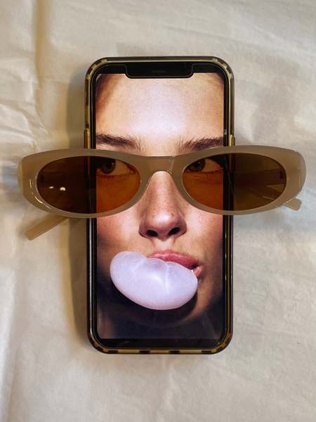 Velvet Canyon Les Icones Sunglasses - Tan | Garmentory display picture 1