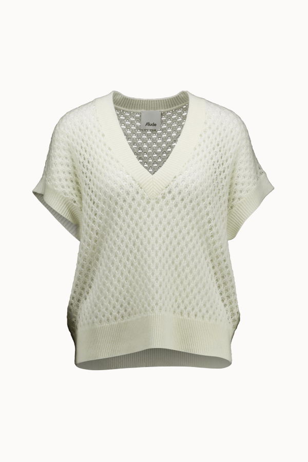 Allude V-Sweater 1/8 20601 Sweater - Fleur De Sel