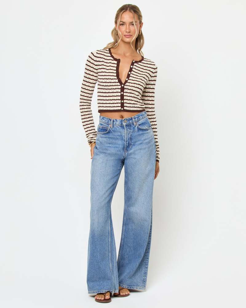 L*Space Rosalie Cardigan - Cafe-Cream