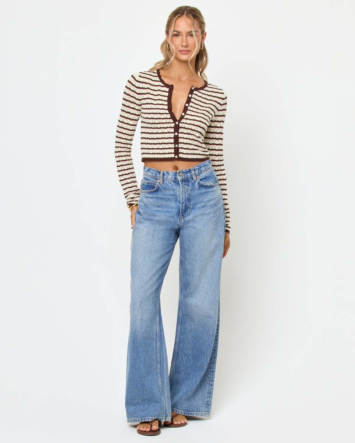 L*Space Rosalie Cardigan - Cafe-Cream - Image 4 of 9