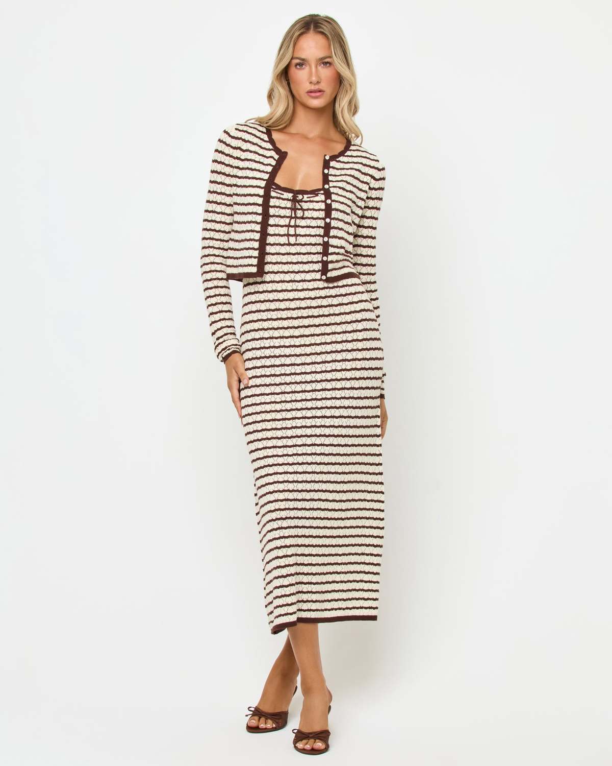 L*Space Rosalie Cardigan - Cafe-Cream - Image 5 of 9