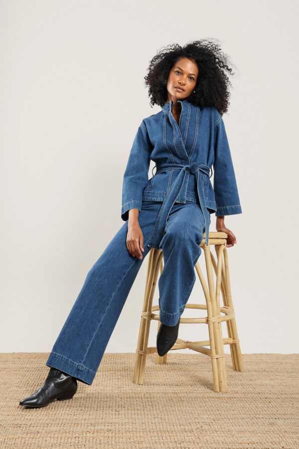 NAZEERAH Qamar Denim Jacket