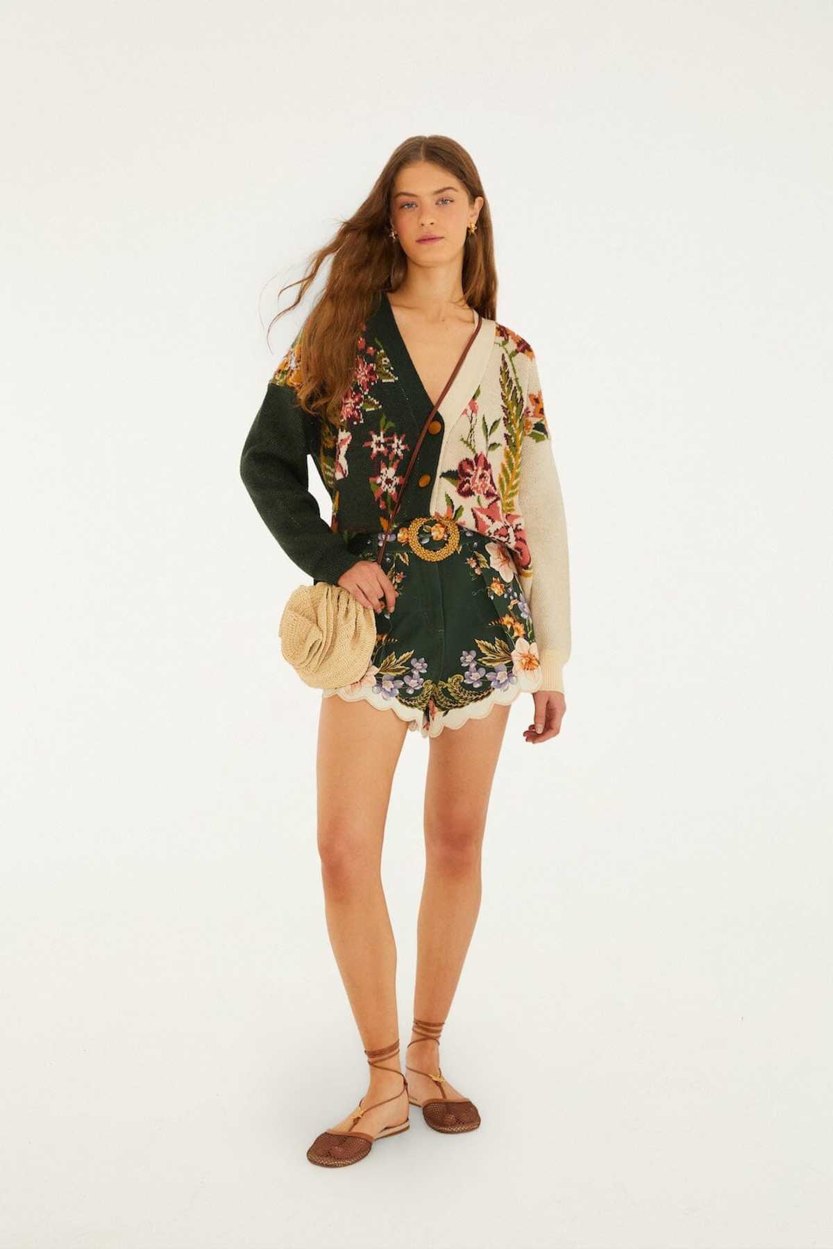 Farm Rio Mixed Nature Knit Cardigan - Image 2 of 4