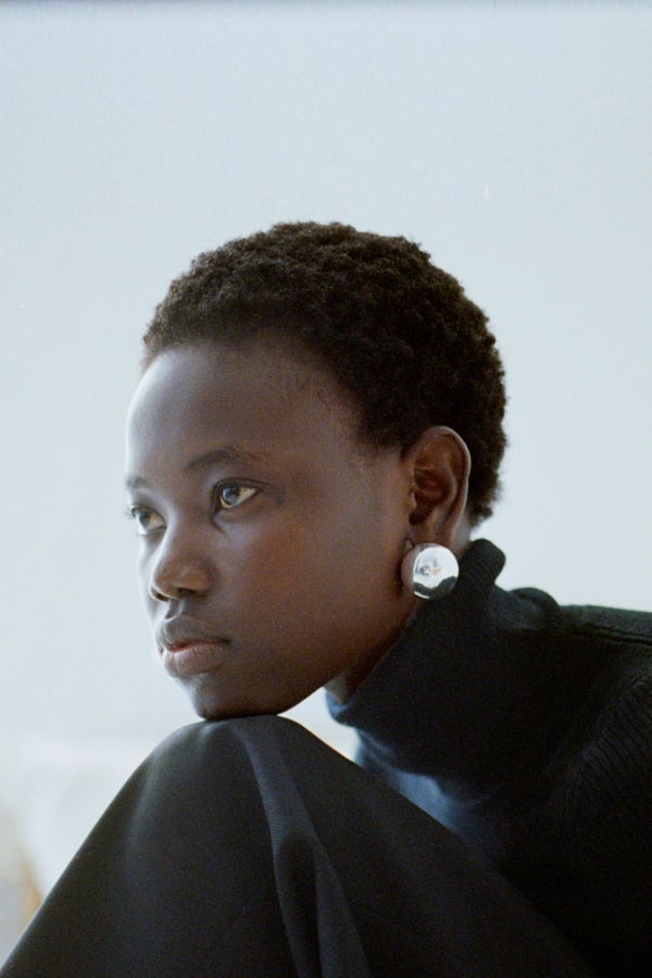 Annika Inez Large Hemisphere Earrings