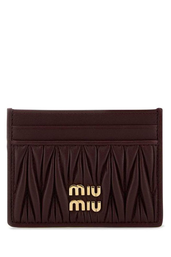 MIU MIU Business Card Wallet - Wine