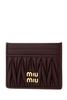 MIU MIU Business Card Wallet - Wine - Thumbnail 2