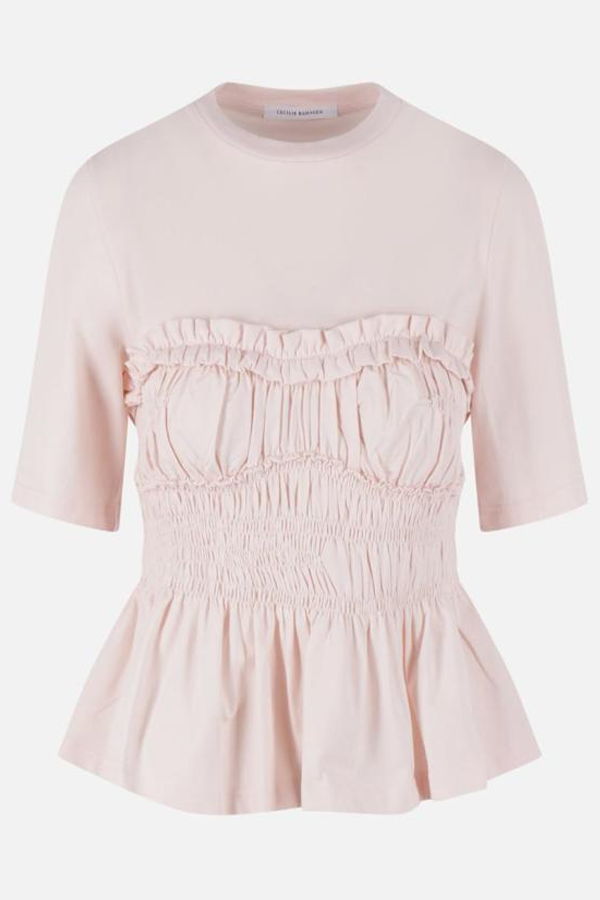 Cecilie Bahnsen Short Sleeve Tee - Light Pink