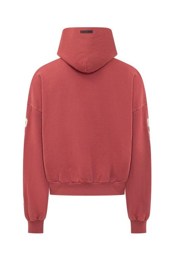 Fear of God Hooded T-Shirt Hoodie - Crimson