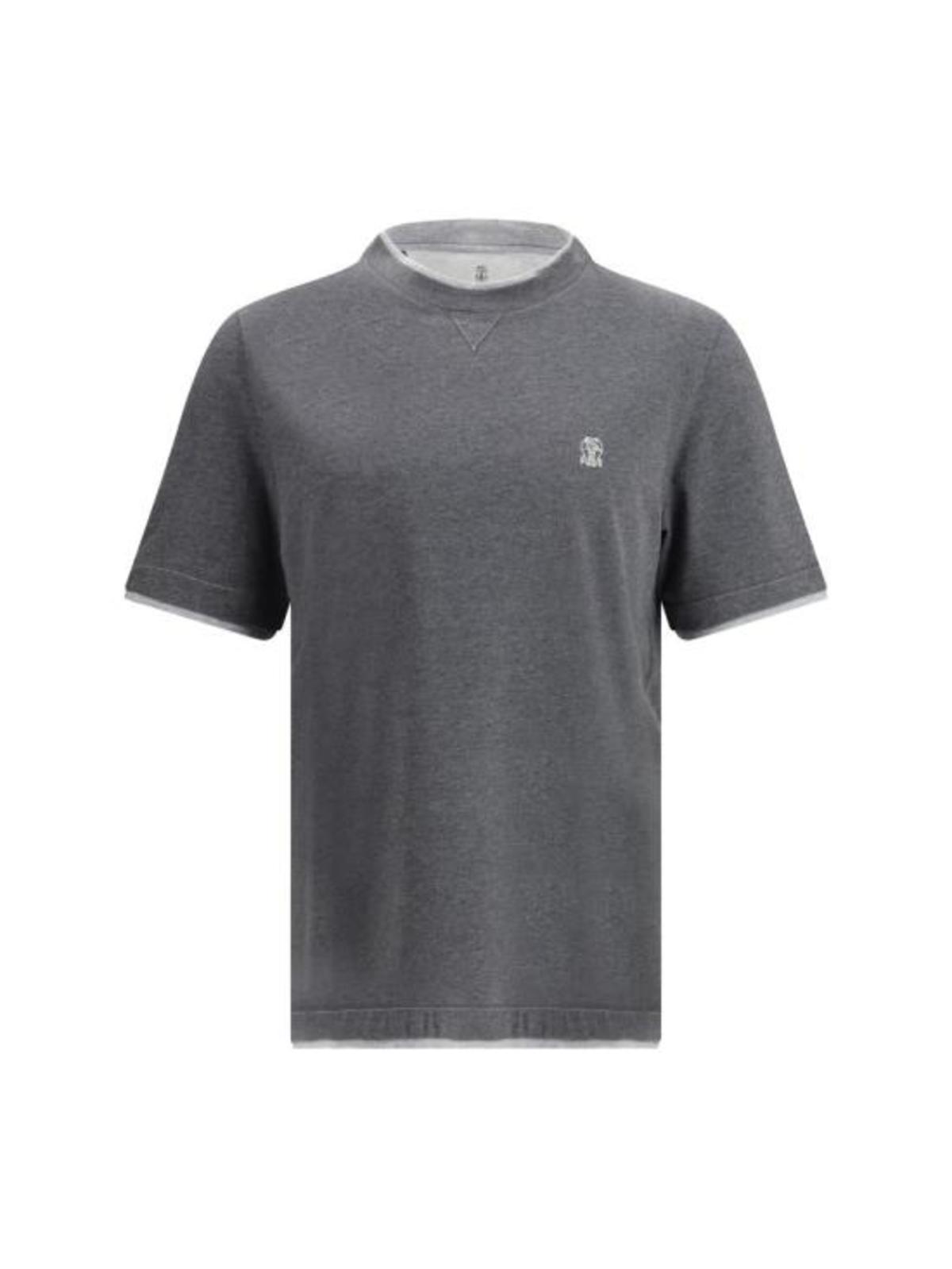 Brunello Cucinelli Layering Cotton Jersey Crewneck T-Shirt - Image 1 of 3