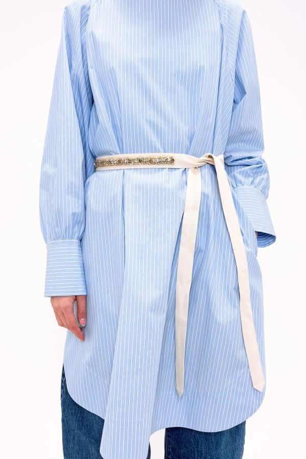 Odeeh Rhinestone Belt - White