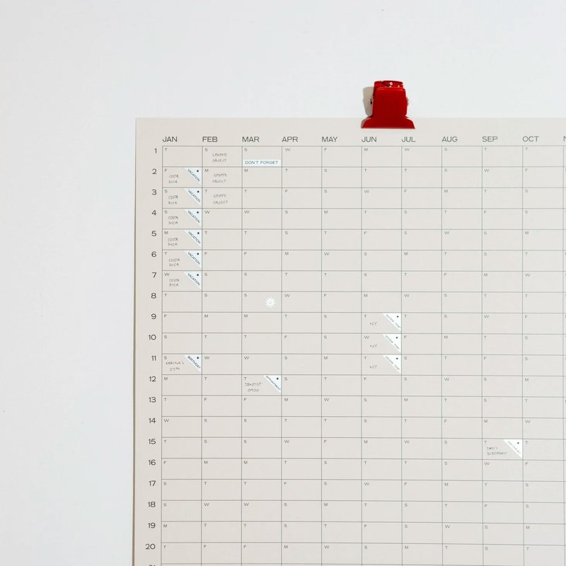 Case Study Unknown Case Study 2026 Yearly Calendar - Clay