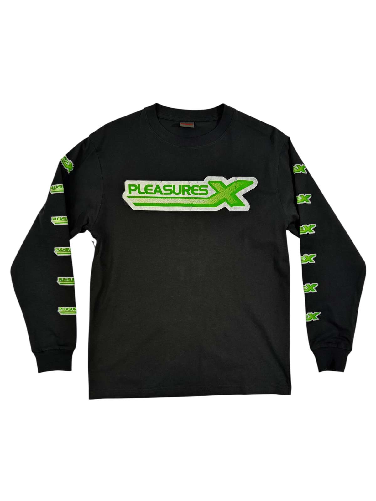 PLEASURES X Longsleeve Tee - Black - Image 1 of 2