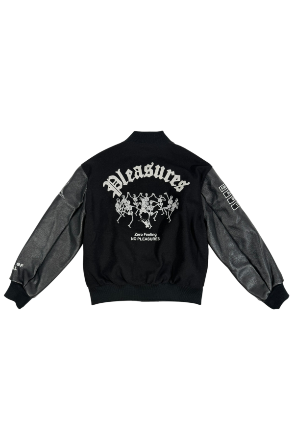PLEASURES Zero Varsity Jacket