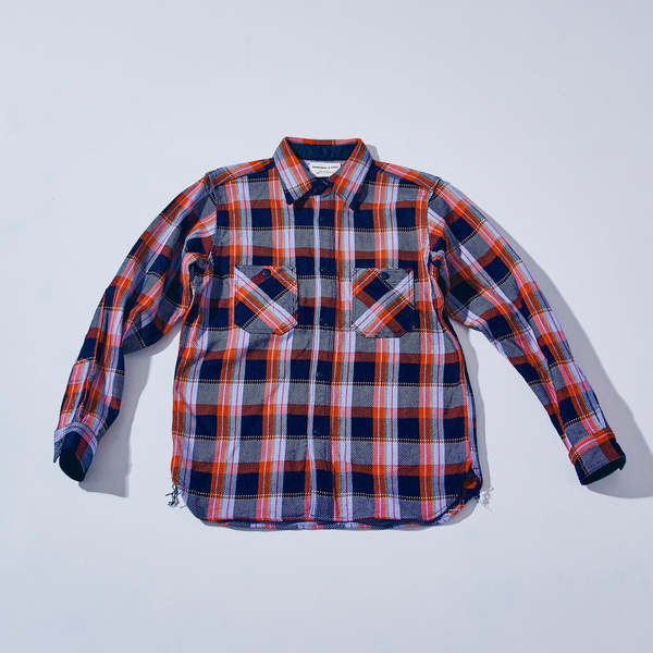 SAMURAI JEANS SIN25-01W Heavy Indigo Flannel Shirt