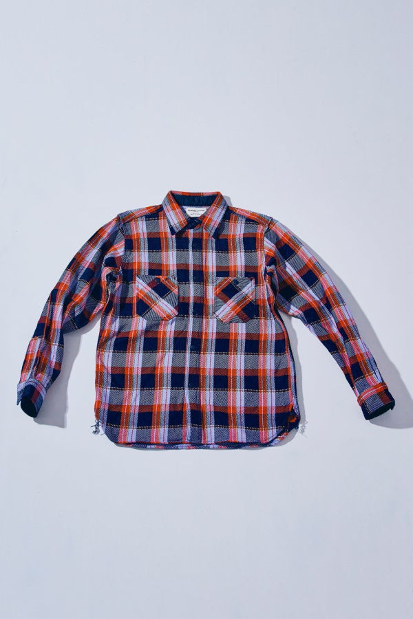 SAMURAI JEANS SIN25-01W Heavy Indigo Flannel Shirt