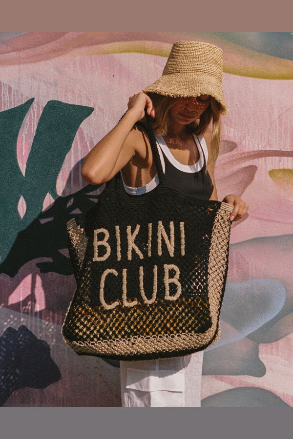 L*Space Moonlight Bag Tote - Natural-Black