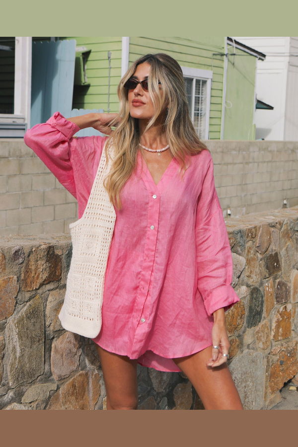 L*Space Rio Tunic Tunic - Hottest Pink